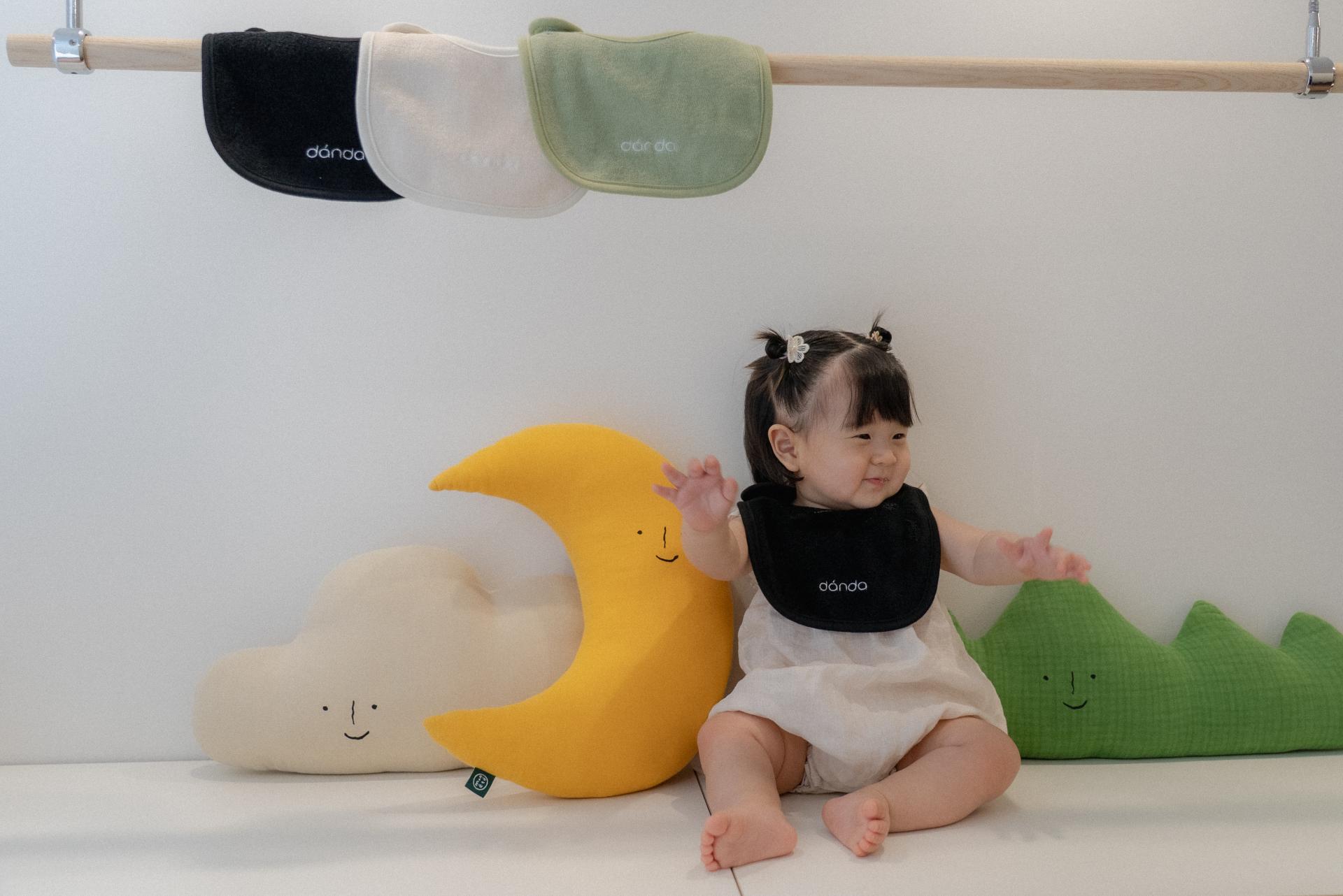 dánda terry bib 3 colors set (단다 테리빕 3종)