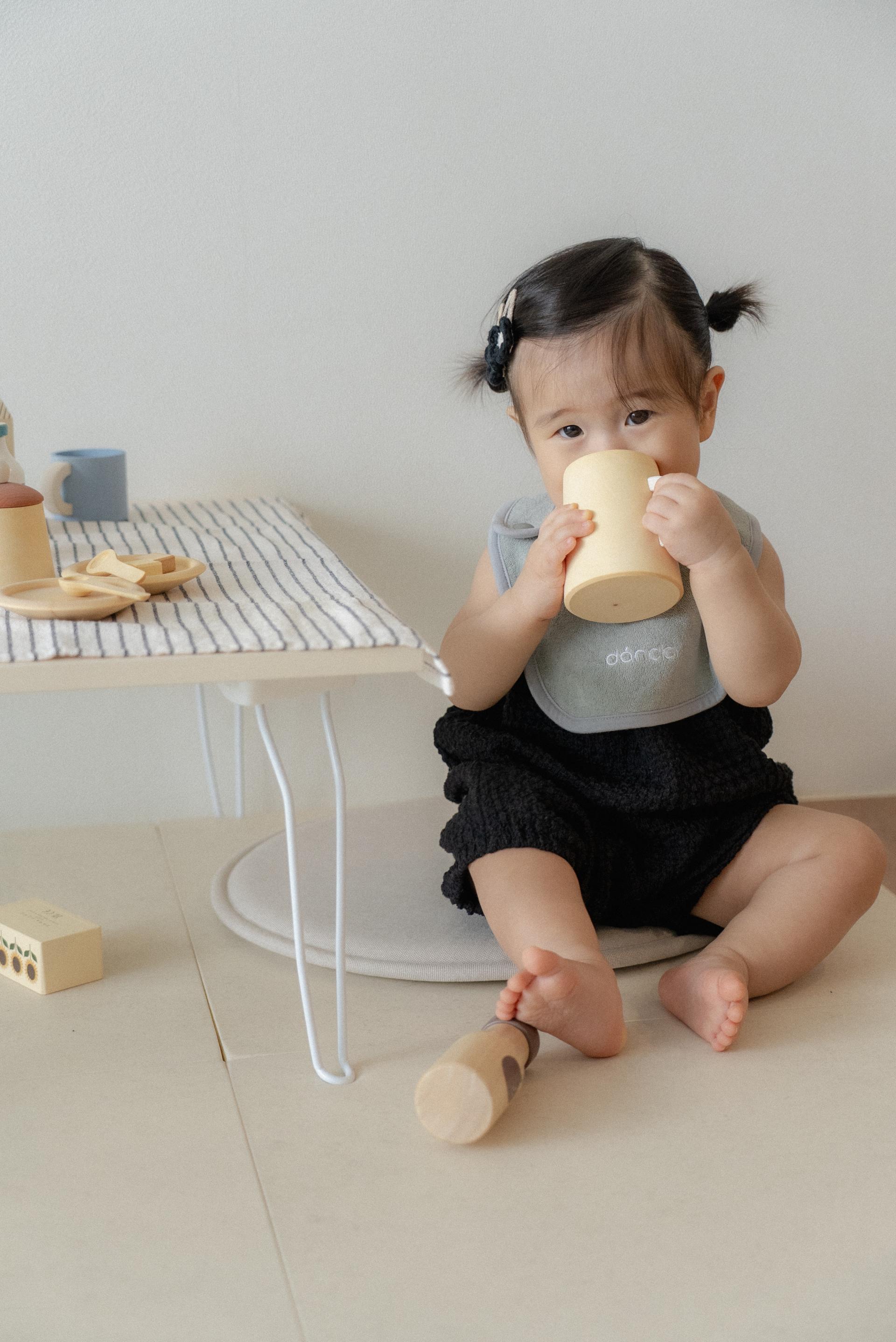 dánda terry bib (단다 테리빕) - deep yellow