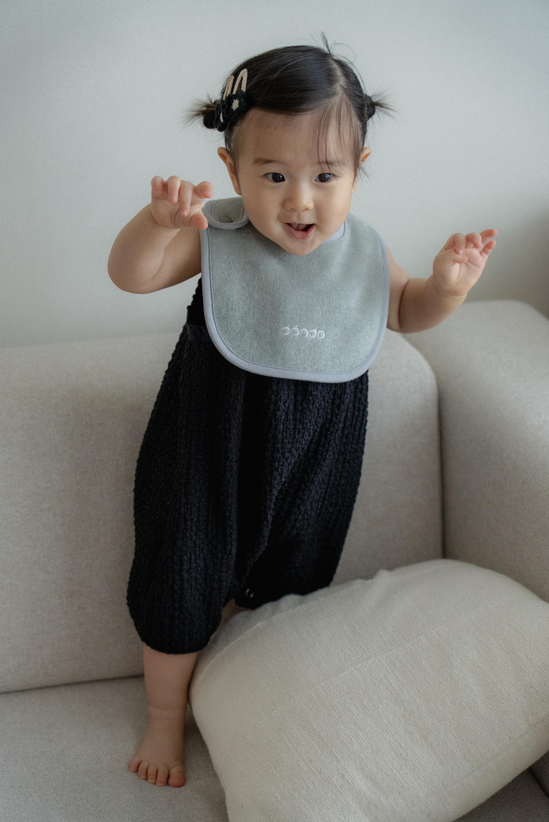 dánda terry bib (단다 테리빕) - gray