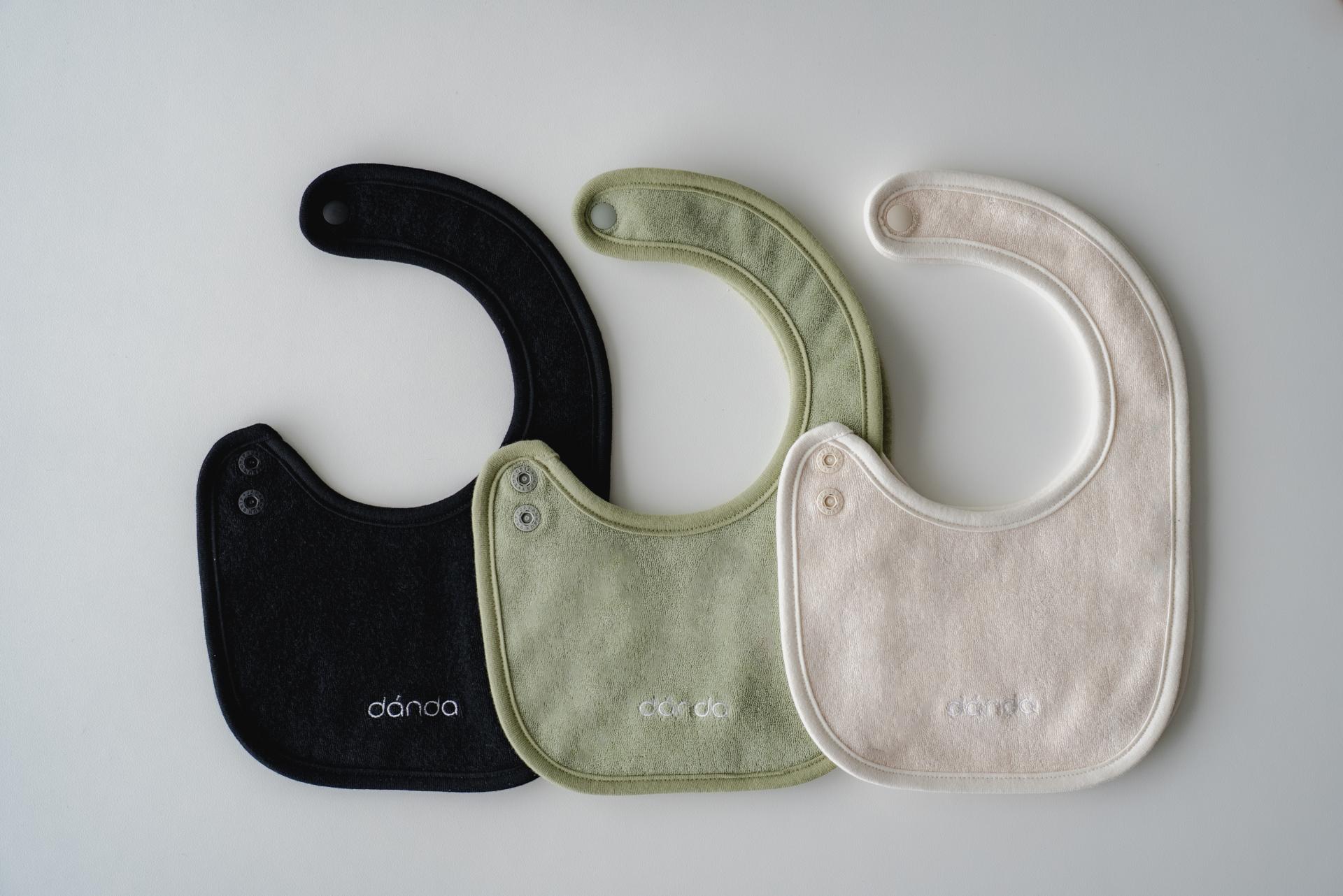 dánda terry bib 3 colors set (단다 테리빕 3종)