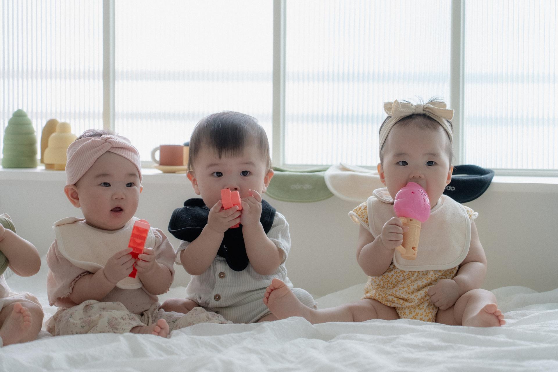 dánda terry bib 3 colors set (단다 테리빕 3종)