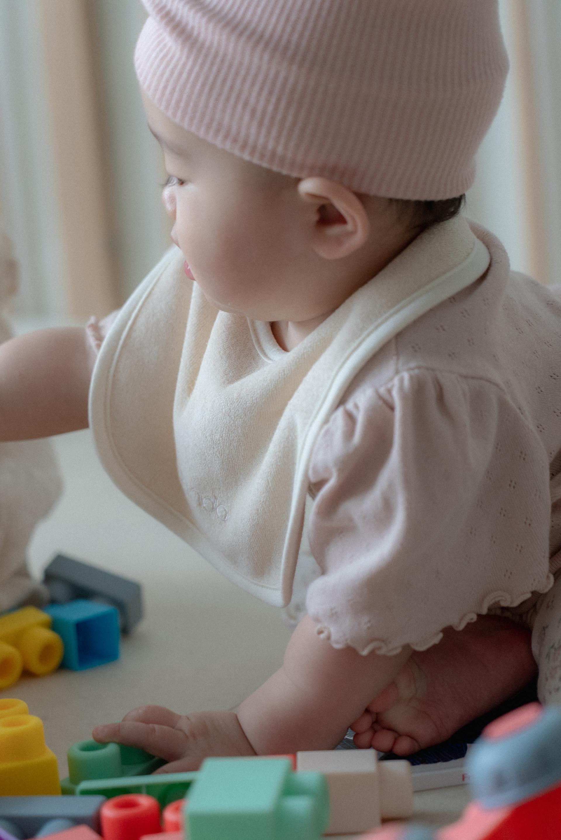 dánda terry bib (단다 테리빕) - cream